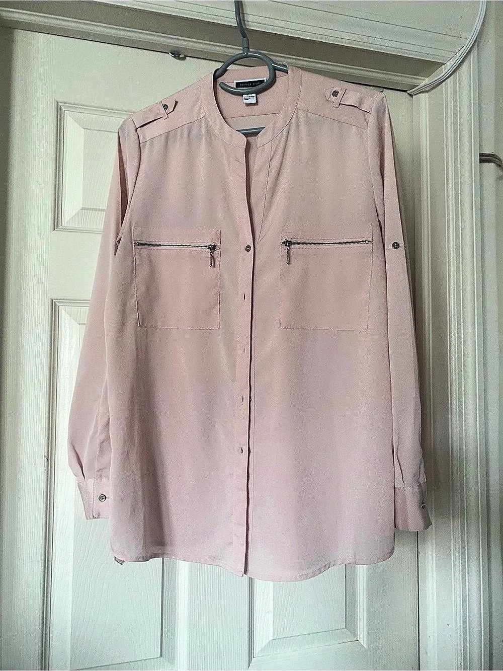 Another Story Pink Utility Button Down Size Medium